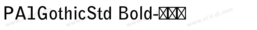 PA1GothicStd Bold字体转换